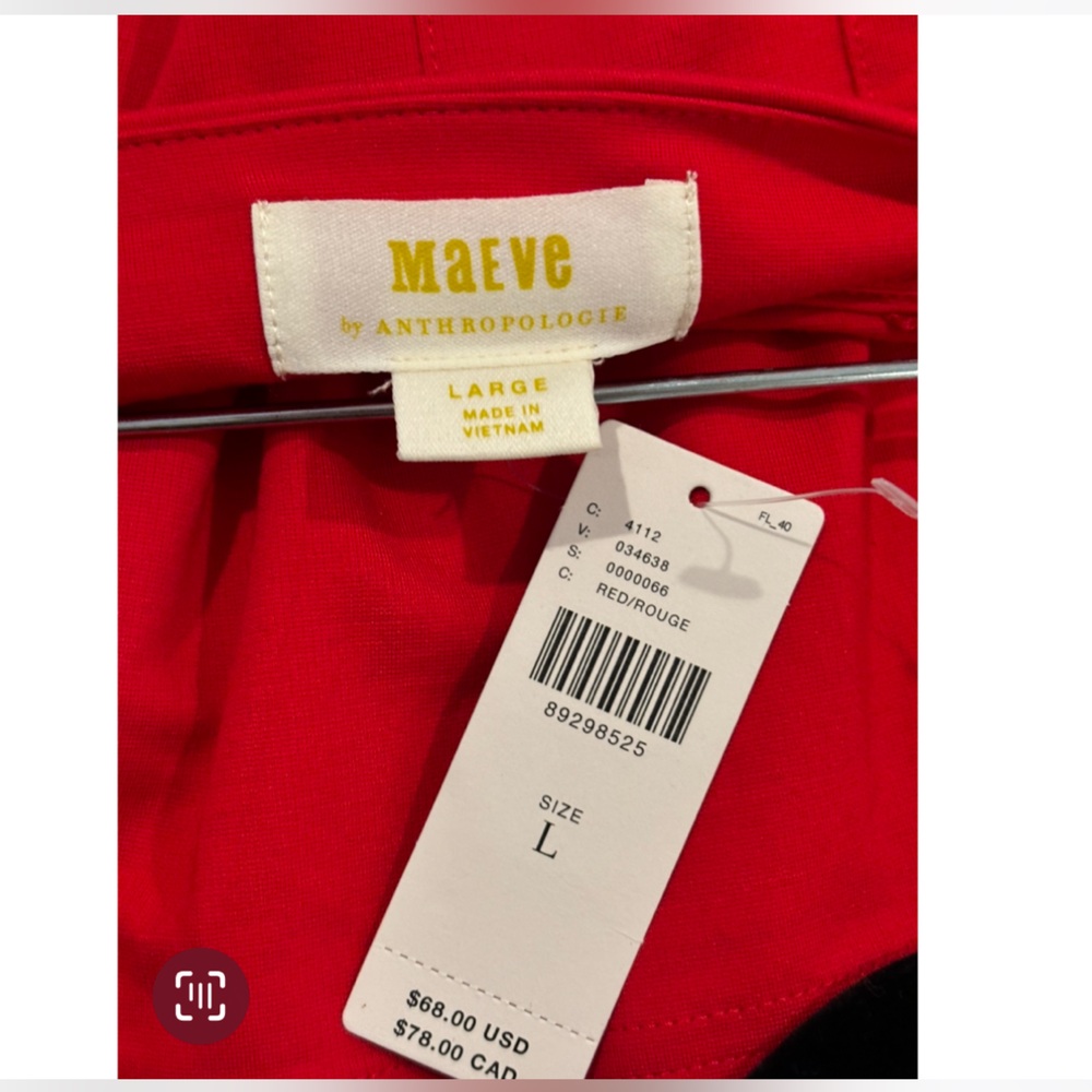 Anthropologie The Fontana Flared Tube Top by Maeve; NWT - Picture 5 of 7
